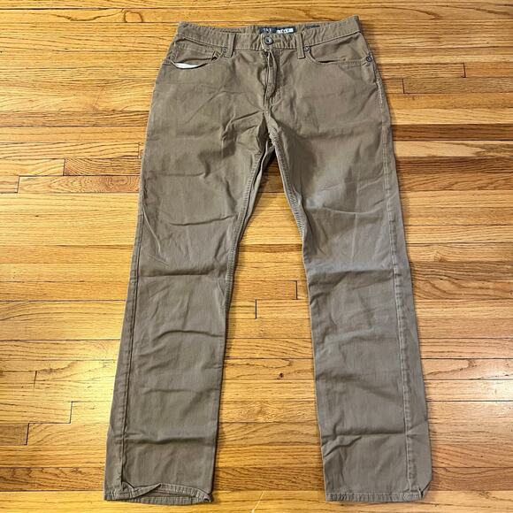 BKE Pants Mens 33 Brown Jake Straight Chino Khaki - Picture 1 of 10